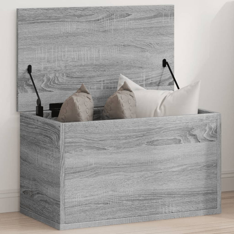 vidaXL szürke sonoma színű szerelt fa tárolóláda 60 x 35 x 35 cm