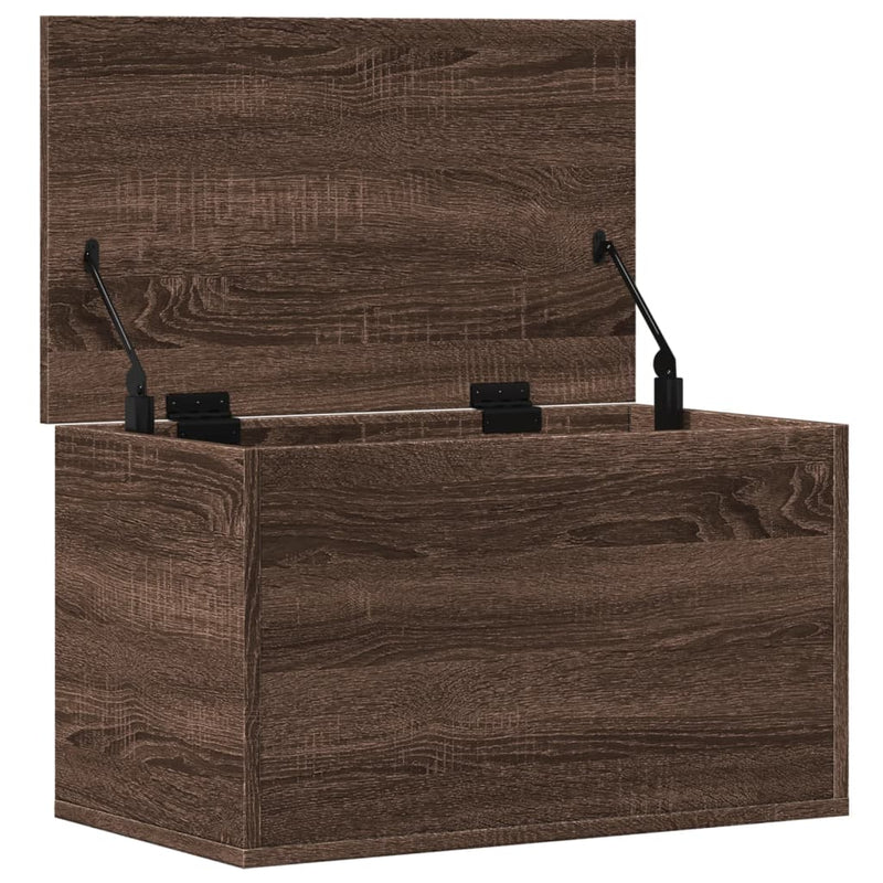 vidaXL barna tölgy színű szerelt fa tárolóláda 60 x 35 x 35 cm
