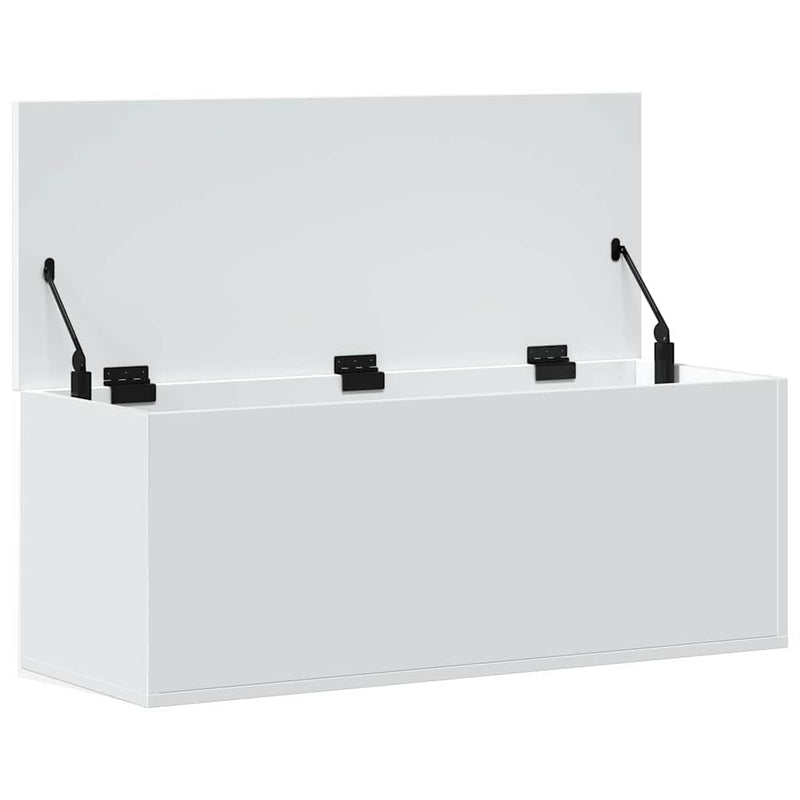 vidaXL fehér szerelt fa tárolóláda 90 x 35 x 35 cm