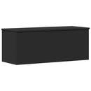 vidaXL fekete szerelt fa tárolóláda 90 x 35 x 35 cm