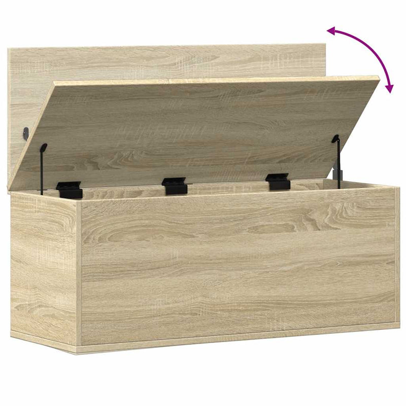 vidaXL sonoma tölgy színű szerelt fa tárolóláda 90 x 35 x 35 cm