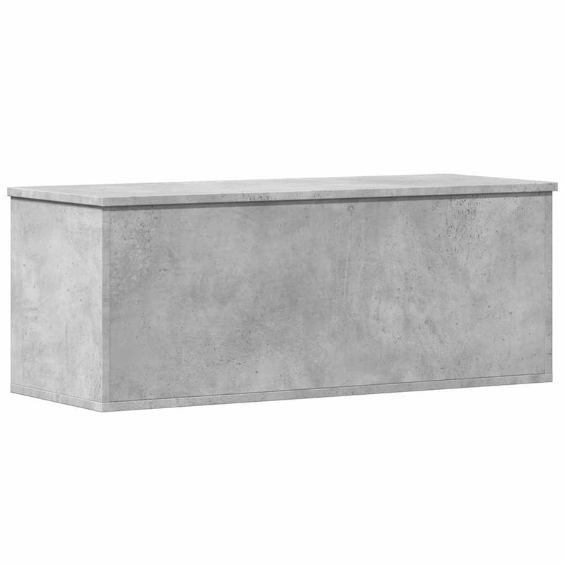 vidaXL betonszürke szerelt fa tárolóláda 90 x 35 x 35 cm