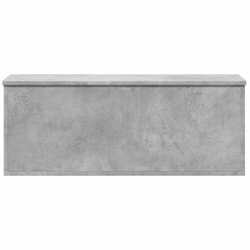 vidaXL betonszürke szerelt fa tárolóláda 90 x 35 x 35 cm