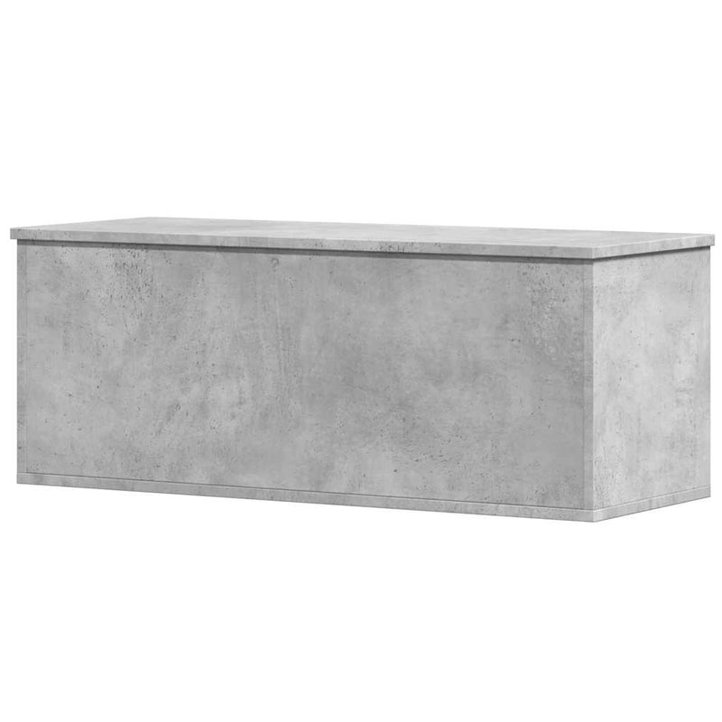 vidaXL betonszürke szerelt fa tárolóláda 90 x 35 x 35 cm