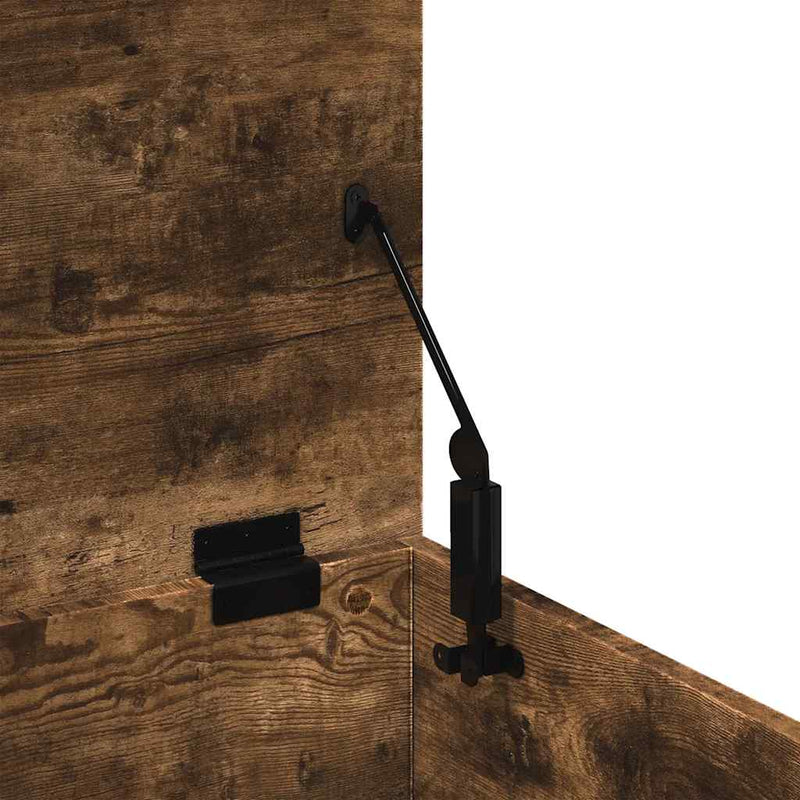vidaXL füstös tölgy színű szerelt fa tárolóláda 90 x 35 x 35 cm