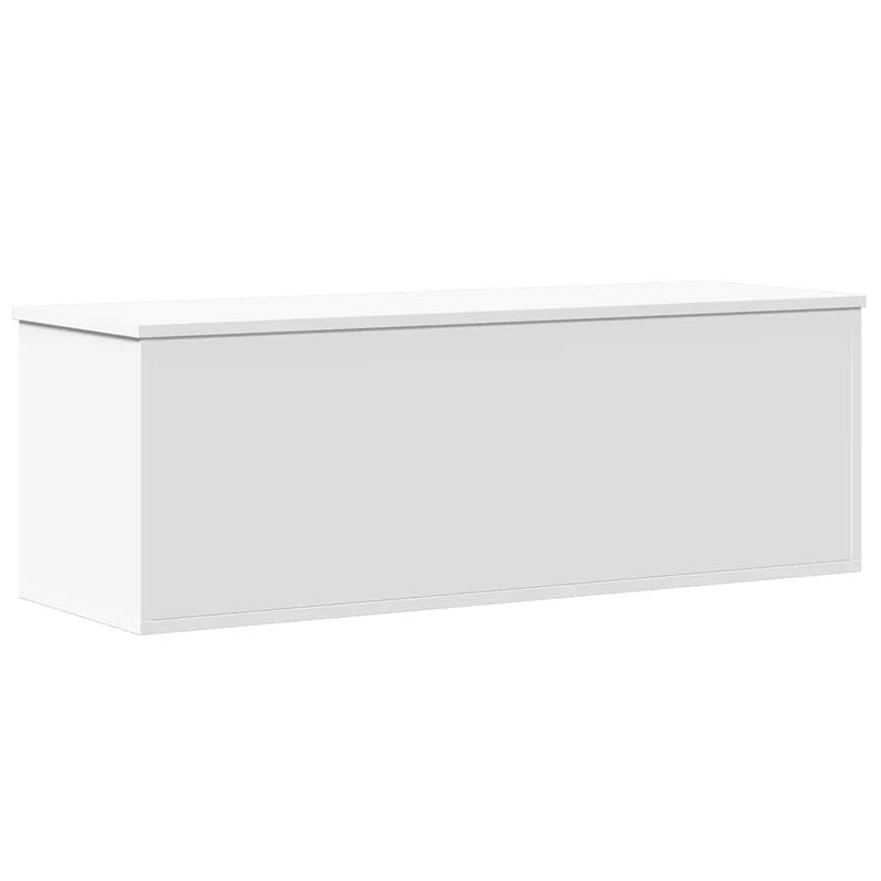 vidaXL fehér szerelt fa tárolóláda 102 x 35 x 35 cm
