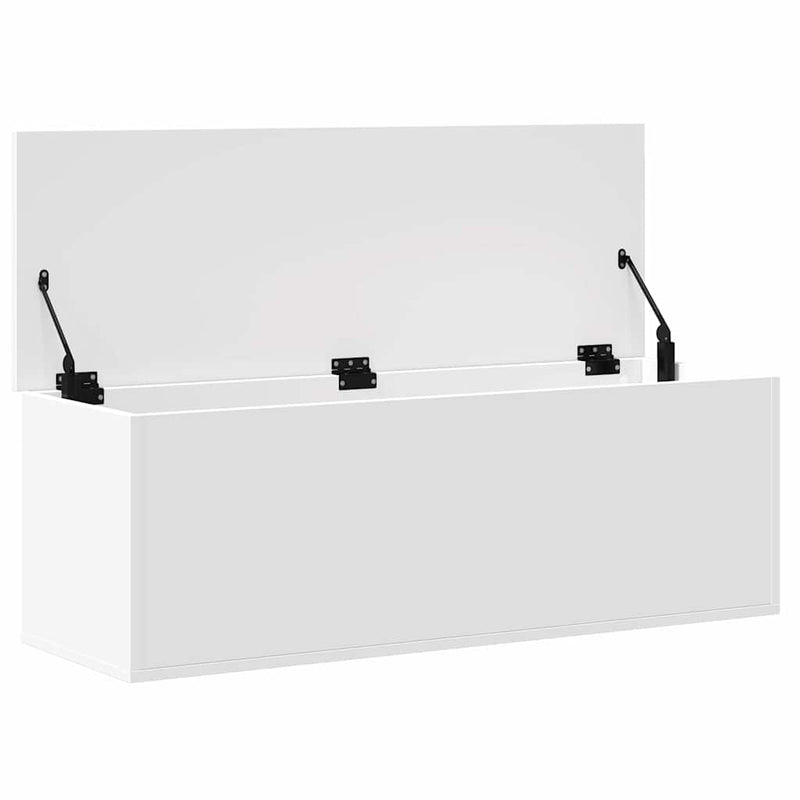 vidaXL fehér szerelt fa tárolóláda 102 x 35 x 35 cm