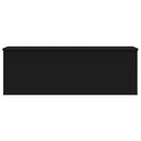 vidaXL fekete szerelt fa tárolóláda 102 x 35 x 35 cm