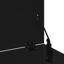 vidaXL fekete szerelt fa tárolóláda 102 x 35 x 35 cm