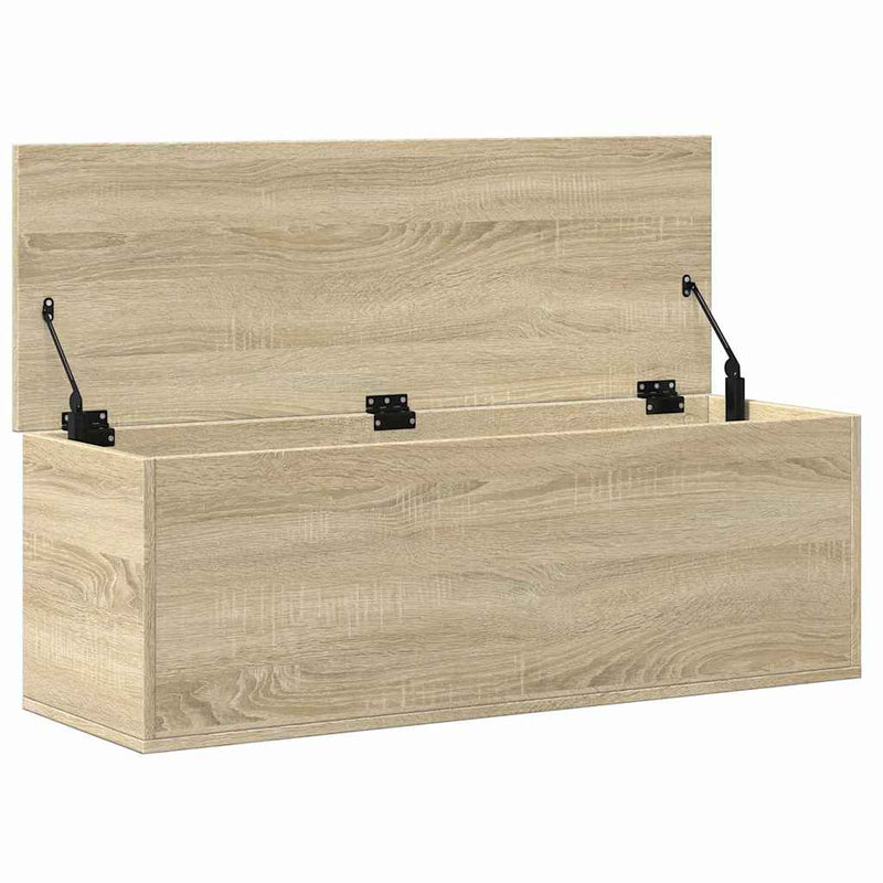 vidaXL sonoma tölgy színű szerelt fa tárolóláda 102 x 35 x 35 cm