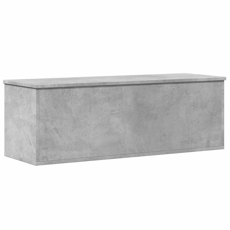 vidaXL betonszürke szerelt fa tárolóláda 102 x 35 x 35 cm
