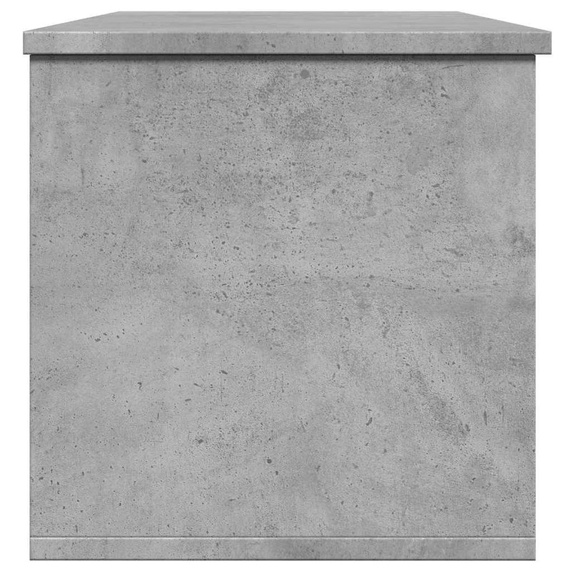vidaXL betonszürke szerelt fa tárolóláda 102 x 35 x 35 cm