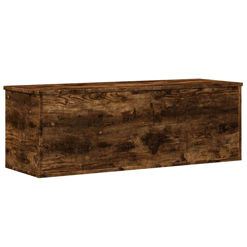 vidaXL füstös tölgy színű szerelt fa tárolóláda 102 x 35 x 35 cm