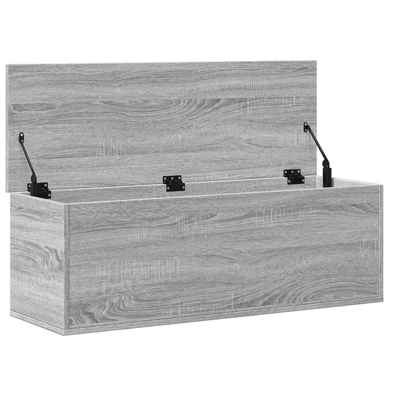 vidaXL szürke sonoma színű szerelt fa tárolóláda 102 x 35 x 35 cm