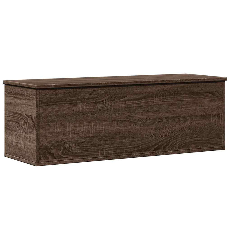 vidaXL barna tölgy színű szerelt fa tárolóláda 102 x 35 x 35 cm