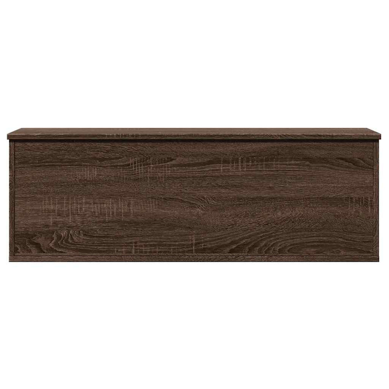 vidaXL barna tölgy színű szerelt fa tárolóláda 102 x 35 x 35 cm