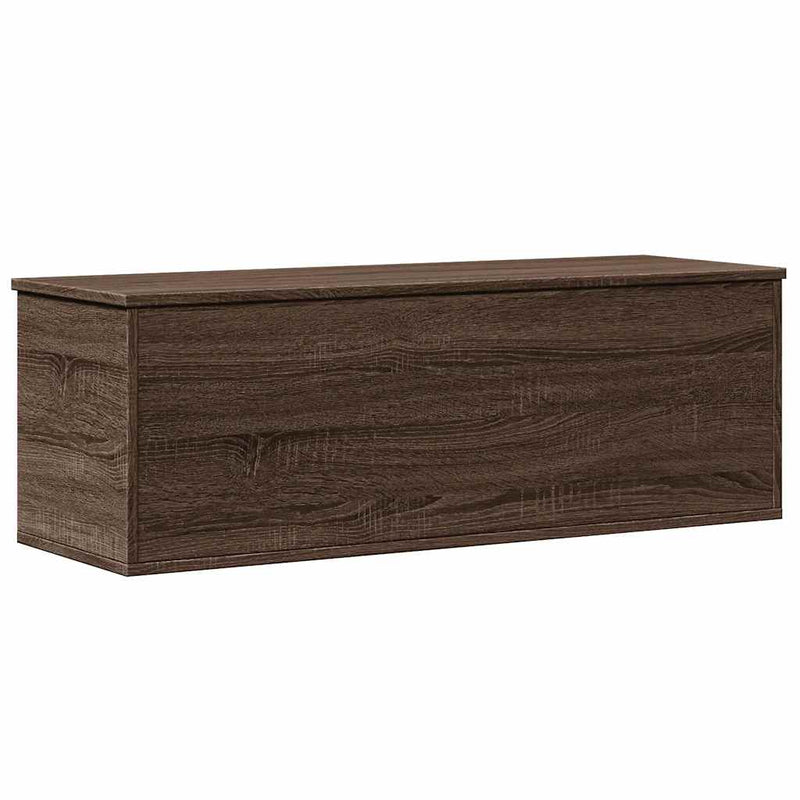 vidaXL barna tölgy színű szerelt fa tárolóláda 102 x 35 x 35 cm