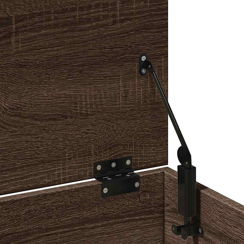 vidaXL barna tölgy színű szerelt fa tárolóláda 102 x 35 x 35 cm