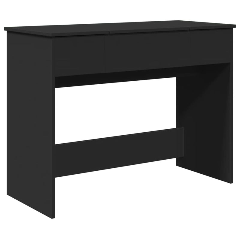 vidaXL fekete fésülködőasztal tükörrel 100x45x76 cm
