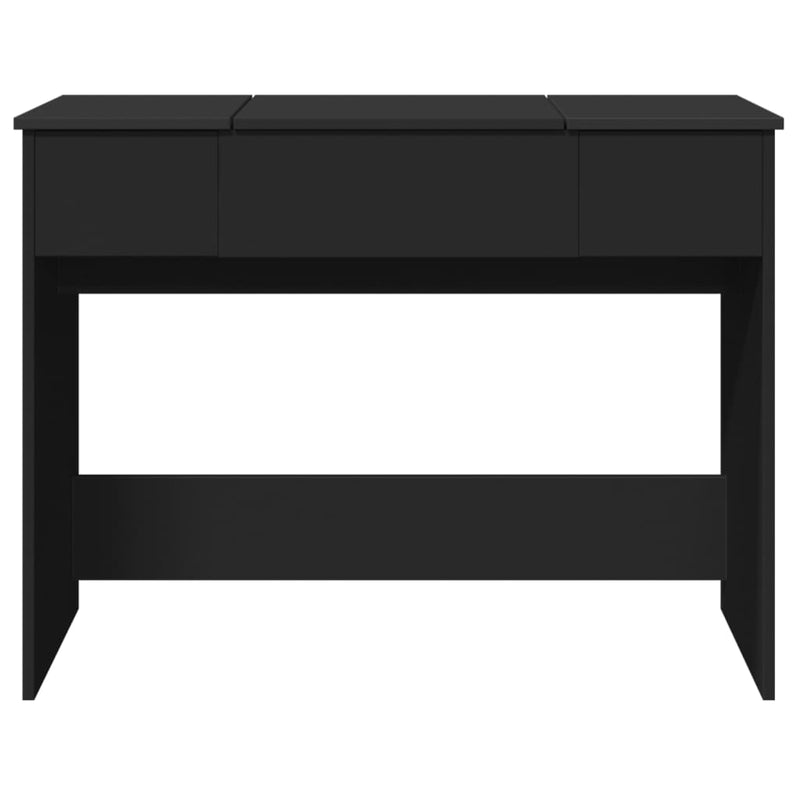 vidaXL fekete fésülködőasztal tükörrel 100x45x76 cm
