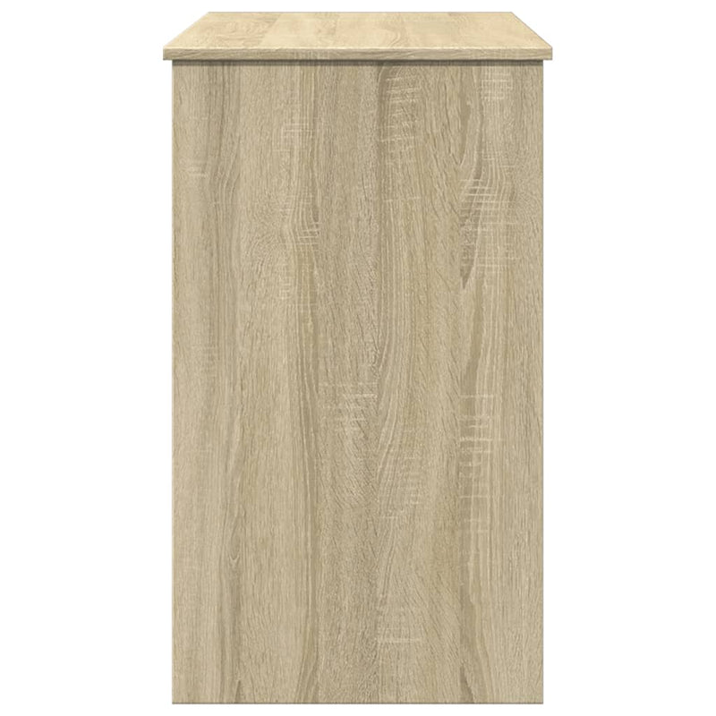vidaXL sonoma tölgy színű fésülködőasztal tükörrel 100x45x76 cm