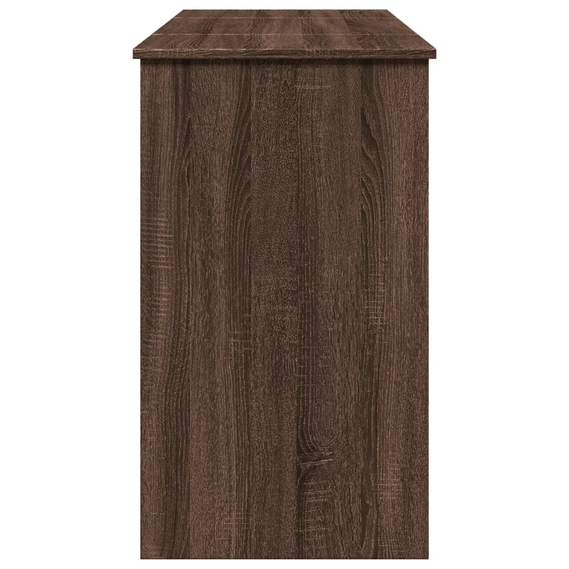 vidaXL barna tölgy színű fésülködőasztal tükörrel 100x45x76 cm