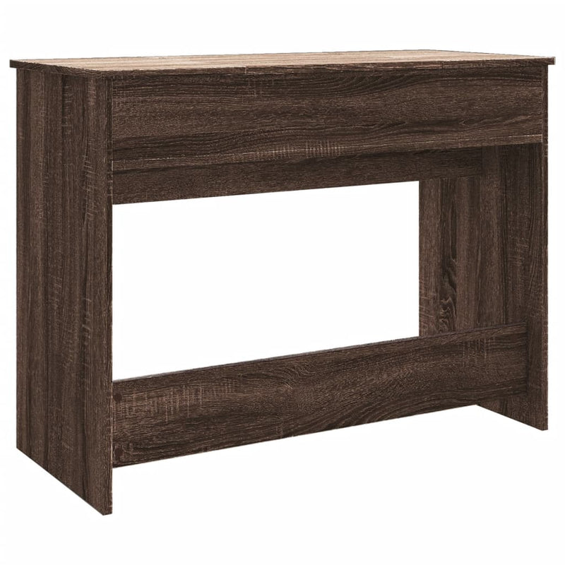 vidaXL barna tölgy színű fésülködőasztal tükörrel 100x45x76 cm