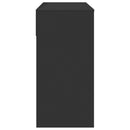 vidaXL fekete fésülködőasztal tükörrel 80x39x80 cm