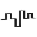 vidaXL fekete szerelt fa fali polc 104,5 x 10 x 43 cm