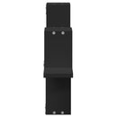 vidaXL fekete szerelt fa fali polc 104,5 x 10 x 43 cm