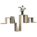 vidaXL sonoma tölgy színű szerelt fa fali polc 104,5 x 10 x 43 cm