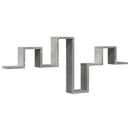 vidaXL betonszürke szerelt fa fali polc 104,5 x 10 x 43 cm