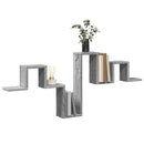 vidaXL szürke sonoma színű szerelt fa fali polc 104,5 x 10 x 43 cm