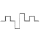 vidaXL szürke sonoma színű szerelt fa fali polc 104,5 x 10 x 43 cm