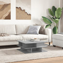vidaXL betonszürke szerelt fa dohányzóasztal 70x70x29 cm