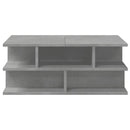 vidaXL betonszürke szerelt fa dohányzóasztal 70x70x29 cm
