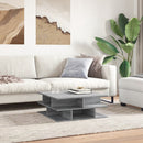 vidaXL szürke sonoma színű szerelt fa dohányzóasztal 70x70x29 cm