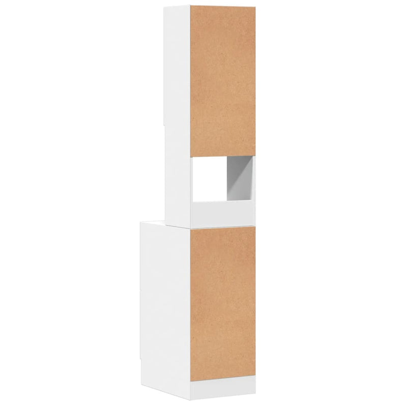 vidaXL fehér szerelt fa konyhaszekrény 35 x 50 x 180 cm