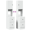 vidaXL fehér szerelt fa konyhaszekrény 35 x 50 x 180 cm