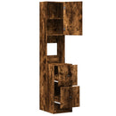 vidaXL füstös tölgy színű szerelt fa konyhaszekrény 35 x 50 x 180 cm