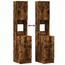 vidaXL füstös tölgy színű szerelt fa konyhaszekrény 35 x 50 x 180 cm