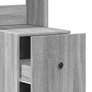 vidaXL szürke sonoma színű szerelt fa konyhaszekrény 35 x 50 x 180 cm