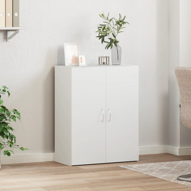 vidaXL fehér szerelt fa irattartó szekrény 60 x 32 x 77,5 cm