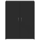 vidaXL fekete szerelt fa irattartó szekrény 60 x 32 x 77,5 cm