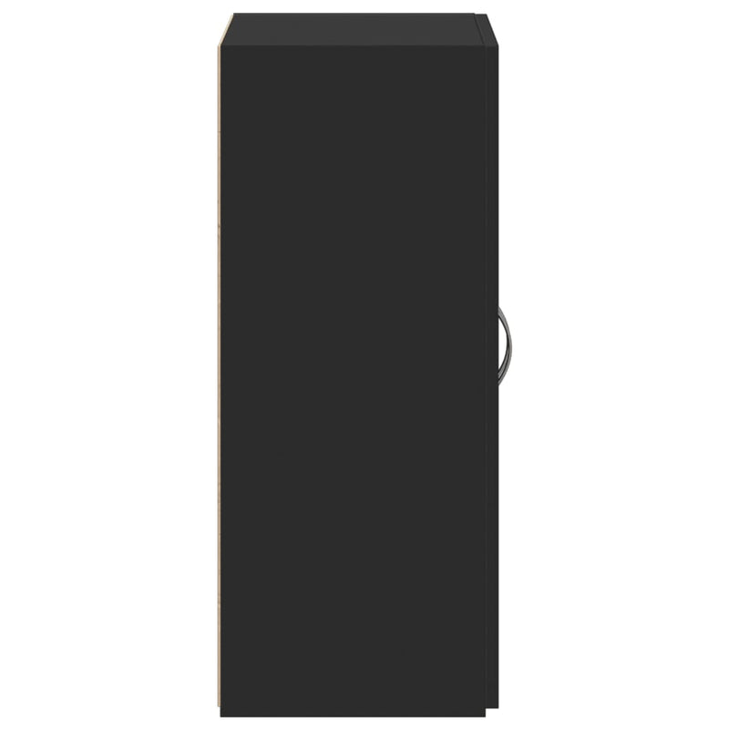vidaXL fekete szerelt fa irattartó szekrény 60 x 32 x 77,5 cm