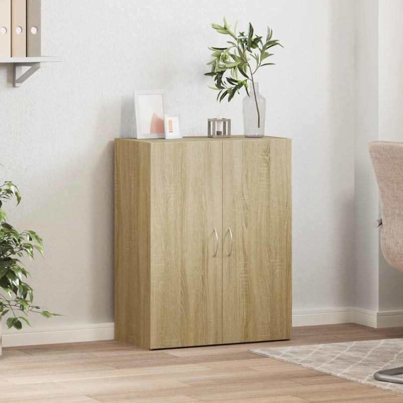 vidaXL sonoma tölgy színű szerelt fa irattartó szekrény 60x32x77,5 cm
