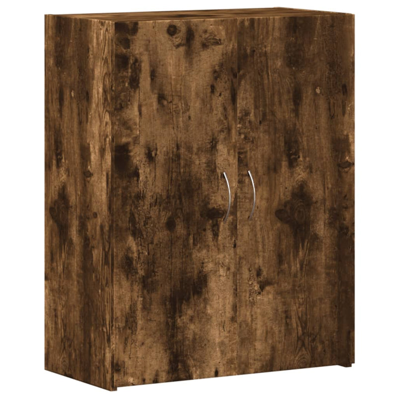 vidaXL füstös tölgy színű szerelt fa irattartó szekrény 60x32x77,5 cm
