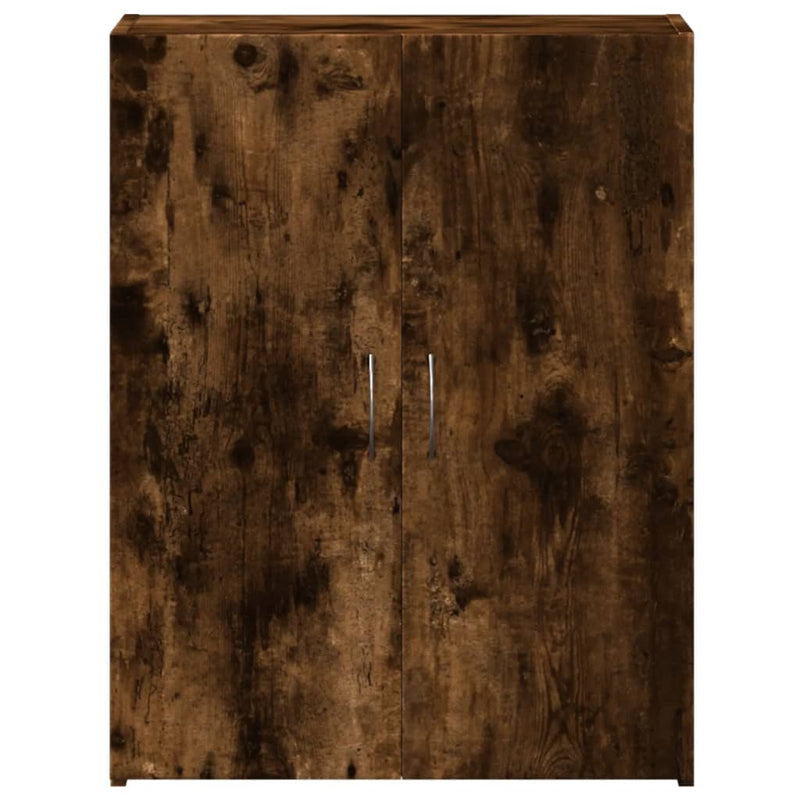 vidaXL füstös tölgy színű szerelt fa irattartó szekrény 60x32x77,5 cm