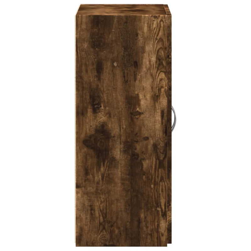 vidaXL füstös tölgy színű szerelt fa irattartó szekrény 60x32x77,5 cm