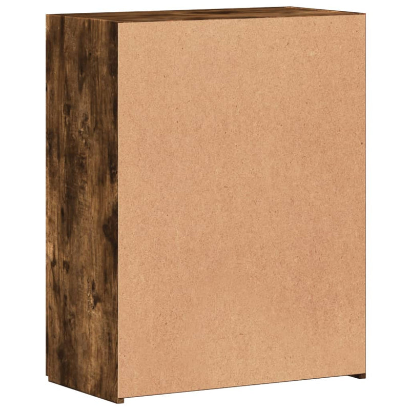 vidaXL füstös tölgy színű szerelt fa irattartó szekrény 60x32x77,5 cm